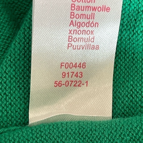 Woman Within size medium green cardigan with small polka dots NWT office work - Picture 11 of 13